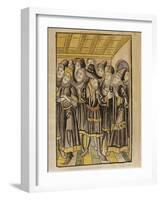 The Moldavian Delegation, from the 'Chronicle of the Council of Constance', Published 1483-Ulrich Von Richental-Framed Giclee Print