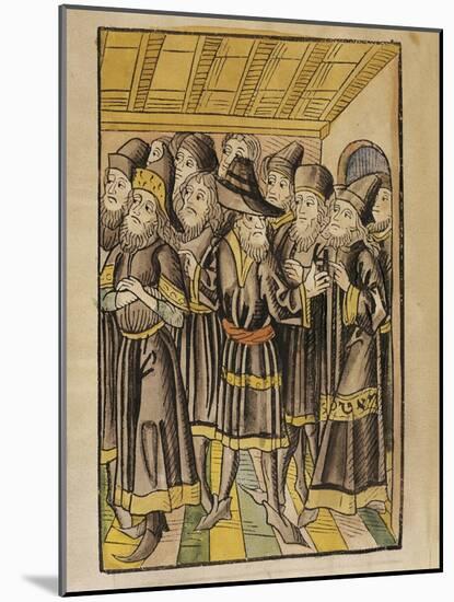 The Moldavian Delegation, from the 'Chronicle of the Council of Constance', Published 1483-Ulrich Von Richental-Mounted Giclee Print