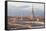 The Mole Antonelliana Rising Above Turin at Sunset, Turin, Piedmont, Italy, Europe-Julian Elliott-Framed Stretched Canvas