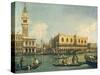 The Molo from Bacino Di San Marco on Ascension Day-Giovanni Antonio Canal-Stretched Canvas