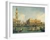 The Molo from Bacino Di San Marco on Ascension Day-Giovanni Antonio Canal-Framed Giclee Print