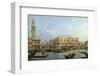 The Molo from the Basin of San Marco, Venice by Canaletto-null-Framed Photographic Print