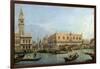 The Molo from the Basin of San Marco, Venice by Canaletto-null-Framed Photographic Print