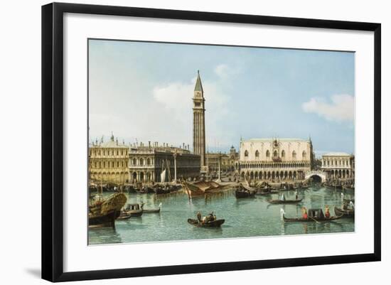 The Molo from the Basin of San Marco, Venice, C.1747-1750-Canaletto-Framed Giclee Print