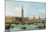 The Molo from the Basin of San Marco, Venice, C.1747-1750-Canaletto-Mounted Giclee Print