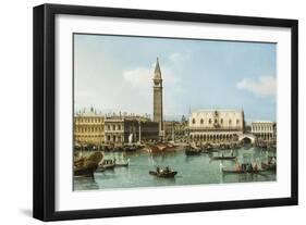 The Molo from the Basin of San Marco, Venice, C.1747-1750-Canaletto-Framed Giclee Print