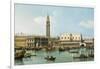 The Molo from the Basin of San Marco, Venice, C.1747-1750-Canaletto-Framed Giclee Print