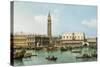 The Molo from the Basin of San Marco, Venice, C.1747-1750-Canaletto-Stretched Canvas