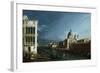 The Molo Looking West with the Doge's Palace in the Distance-Bernardo Bellotto-Framed Giclee Print