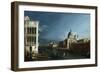 The Molo Looking West with the Doge's Palace in the Distance-Bernardo Bellotto-Framed Giclee Print