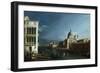 The Molo Looking West with the Doge's Palace in the Distance-Bernardo Bellotto-Framed Giclee Print