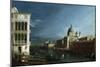 The Molo Looking West with the Doge's Palace in the Distance-Bernardo Bellotto-Mounted Giclee Print