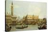 The Molo, Venice, from the Bacino di S. Marco-Canaletto Giovanni Antonio Canal-Stretched Canvas