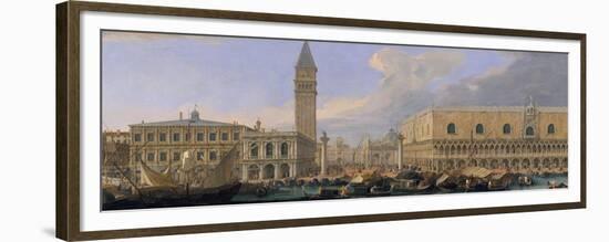 The Molo, Venice, from the Bacino di San Marco, c.1709-Luca Carlevaris-Framed Premium Giclee Print