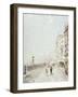 The Molo, Venice, Looking West with Figures Promenading-Franz Richard Unterberger-Framed Giclee Print