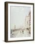 The Molo, Venice, Looking West with Figures Promenading-Franz Richard Unterberger-Framed Giclee Print