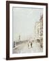 The Molo, Venice, Looking West with Figures Promenading-Franz Richard Unterberger-Framed Giclee Print