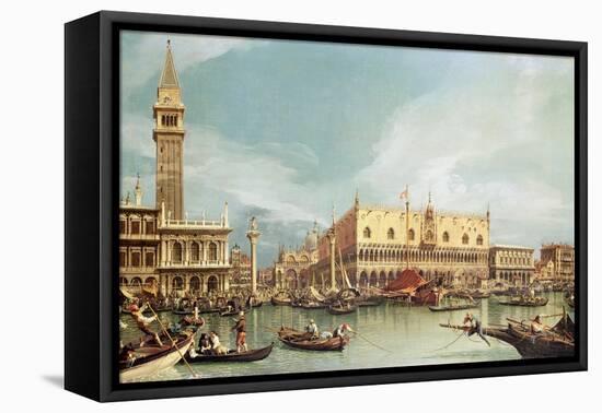 The Molo, Venice-Canaletto-Framed Stretched Canvas