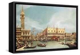 The Molo, Venice-Canaletto-Framed Stretched Canvas