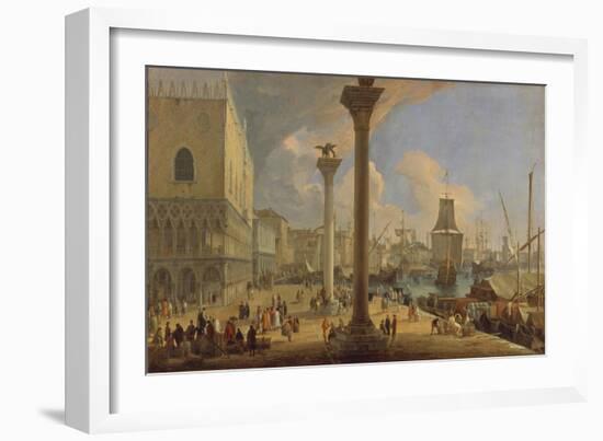 The Molo with the Ducal Palace, C. 1710-Luca Carlevaris-Framed Giclee Print