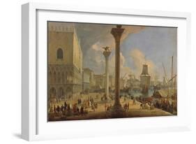 The Molo with the Ducal Palace, C. 1710-Luca Carlevaris-Framed Giclee Print