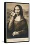 The Mona Lisa Says Goodbye When the Painting is Stolen from the Louvre Paris-null-Framed Stretched Canvas