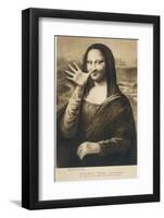 The Mona Lisa Says Goodbye When the Painting is Stolen from the Louvre Paris-null-Framed Photographic Print