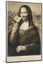 The Mona Lisa Says Goodbye When the Painting is Stolen from the Louvre Paris-null-Mounted Photographic Print