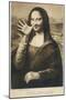 The Mona Lisa Says Goodbye When the Painting is Stolen from the Louvre Paris-null-Mounted Photographic Print