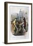 The Monarch, at the Beginning of the Rural Year, Opened the First Furrow, 1847-Jean Adolphe Beauce-Framed Giclee Print