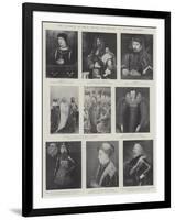 The Monarchs of Great Britain and Ireland at the New Gallery-null-Framed Giclee Print