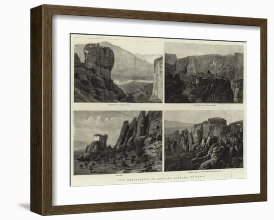 The Monasteries of Meteora, Kalabak, Thessaly-null-Framed Giclee Print
