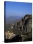 The Monasteries of Rousanou, St. Nicholas and Metamorphosis, Meteora, Meteora, Greece-Tony Gervis-Stretched Canvas