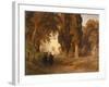 The Monastery Garden, after 1857-Oswald Achenbach-Framed Giclee Print