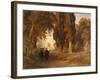 The Monastery Garden, after 1857-Oswald Achenbach-Framed Giclee Print