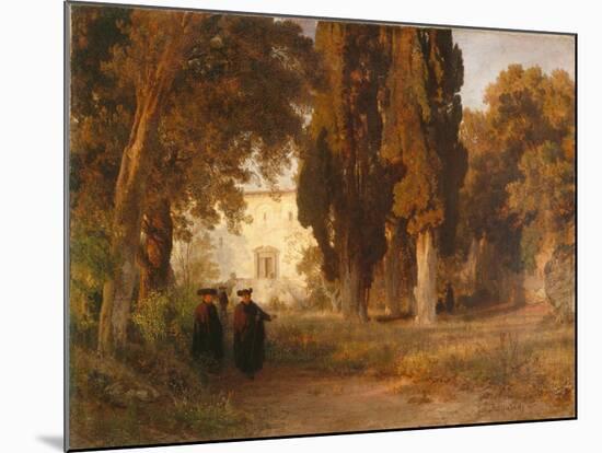 The Monastery Garden, after 1857-Oswald Achenbach-Mounted Giclee Print