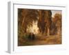 The Monastery Garden, after 1857-Oswald Achenbach-Framed Giclee Print