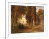 The Monastery Garden, after 1857-Oswald Achenbach-Framed Giclee Print