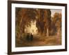 The Monastery Garden, after 1857-Oswald Achenbach-Framed Giclee Print