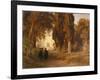 The Monastery Garden, after 1857-Oswald Achenbach-Framed Giclee Print