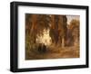 The Monastery Garden, after 1857-Oswald Achenbach-Framed Giclee Print