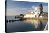 The Monastery of Panagia Vlacherna Reflected in Water-Ruth Tomlinson-Stretched Canvas