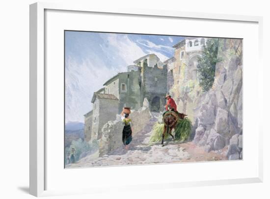 The Monastery of San Rocco, Olevano, 19th Century-null-Framed Giclee Print