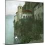 The Monastery of Santa Catarina Del Sasso on the Edge of Lago Maggiore-Leon, Levy et Fils-Mounted Photographic Print