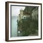 The Monastery of Santa Catarina Del Sasso on the Edge of Lago Maggiore-Leon, Levy et Fils-Framed Photographic Print