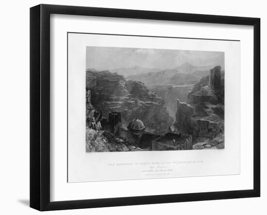 The Monastery of Santa Saba (Mar Sab), Israel, 1841-S Bradshaw-Framed Giclee Print