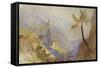 The Monastery of St. Dionysius, Mount Athos-Edward Lear-Framed Stretched Canvas