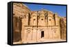 The Monastery or El Deir, Petra, UNESCO Heritage Site, Jordan.-Nico Tondini-Framed Stretched Canvas