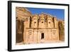 The Monastery or El Deir, Petra, UNESCO Heritage Site, Jordan.-Nico Tondini-Framed Photographic Print