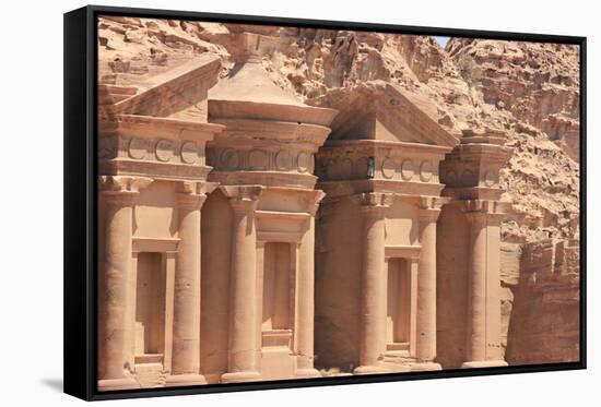 The Monastery, Petra (4)-mdinrome-Framed Stretched Canvas